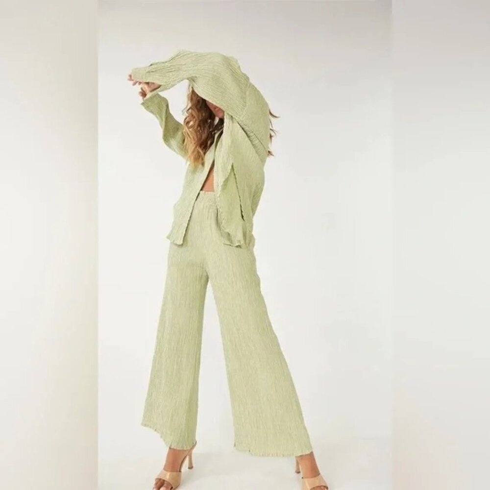 SOVERE Lenox Oversized Shirt and Pant Set - Mint - Picture 3 of 6